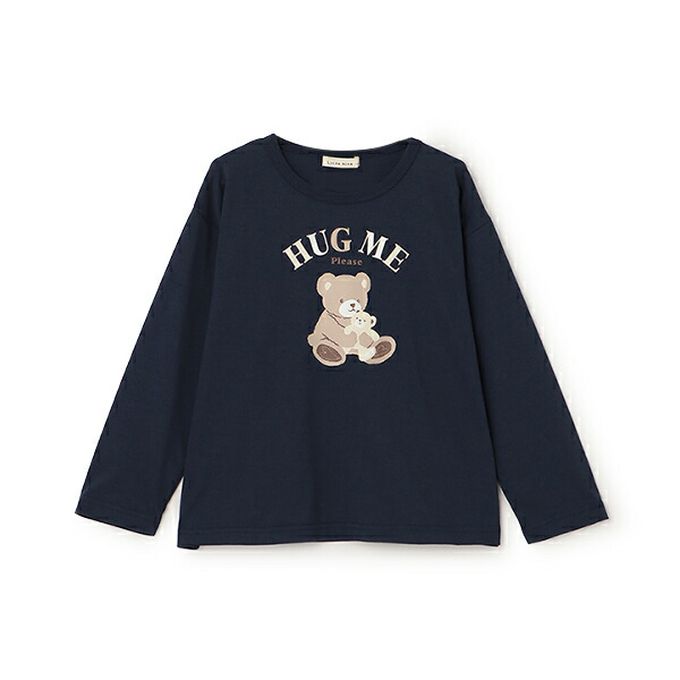 日本 Lycee mine - 100%棉 可愛少女印花長袖上衣-旋轉木馬-奶油黃