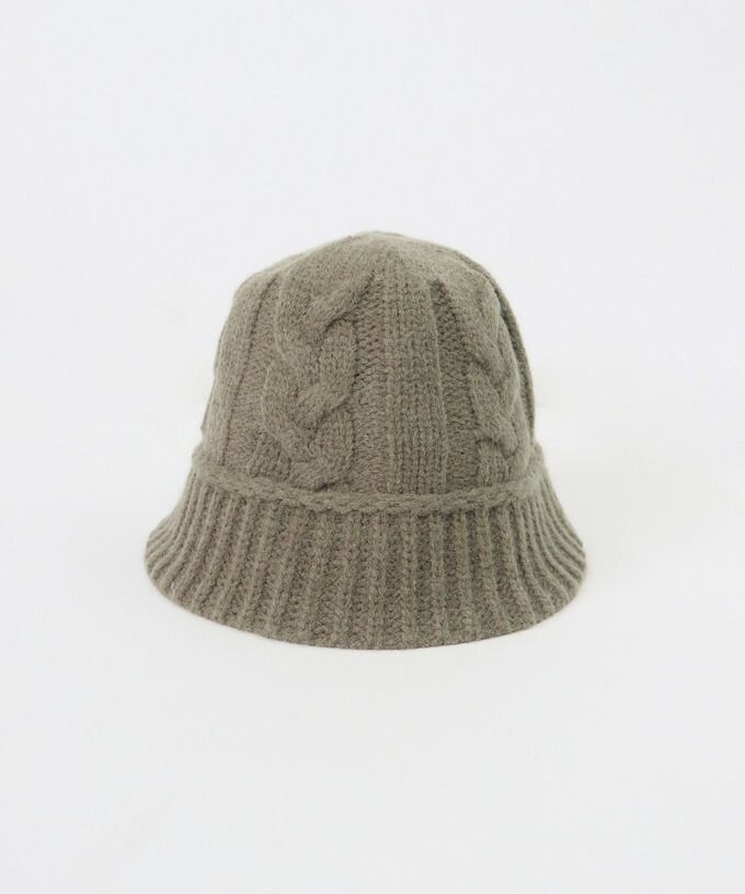 日本 BLUE EAST - 麻編編織鐘形帽-軍綠