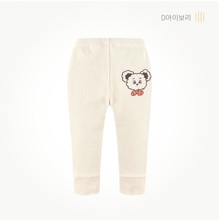 韓國 milk mile - 毛毛熊小不點內搭褲-灰