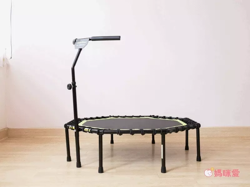 靜音扶手彈跳床【JumpMoon】8邊形結構更穩固