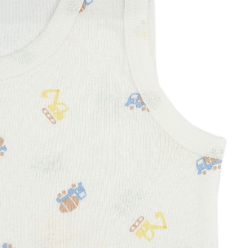 akachan honpo - 速乾寬肩背心-工程車-藍色