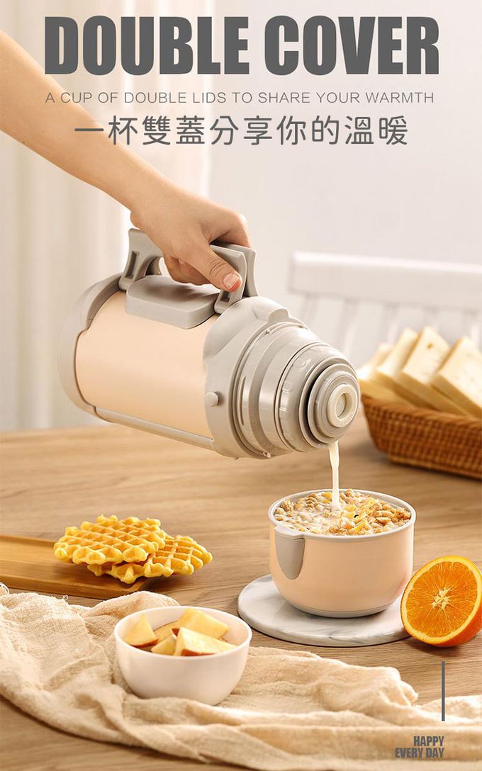 日本 FOREVER - 可攜帶戶外用不鏽鋼保溫壺1.0L