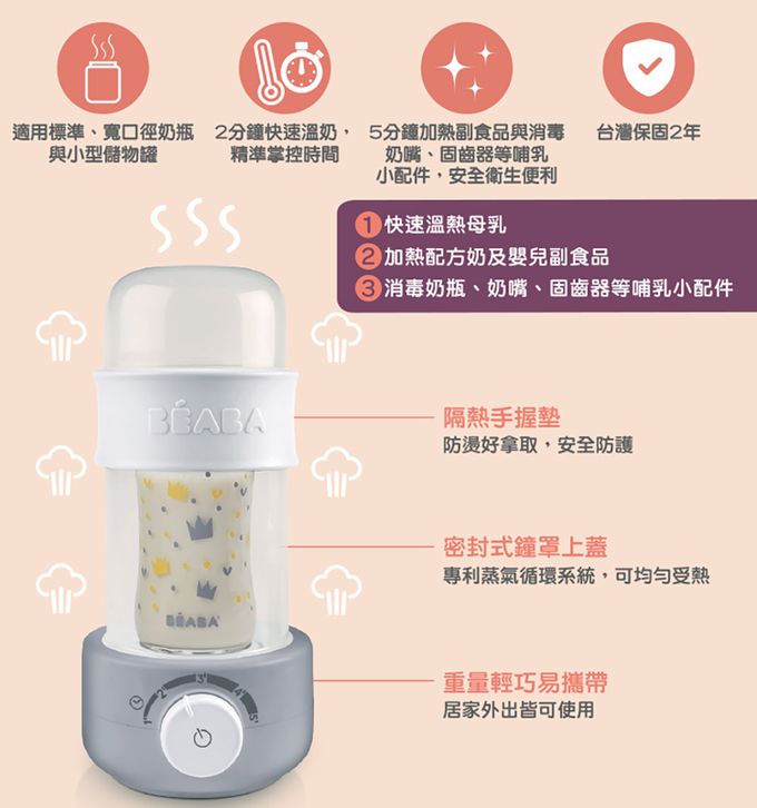 BEABA - Babyｍilk Second多功能奶瓶消毒溫奶機