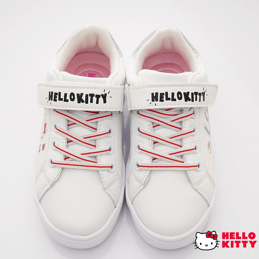 HELLO KITTY - 凱蒂貓繽紛抗菌休閒鞋款(中大童款)-白