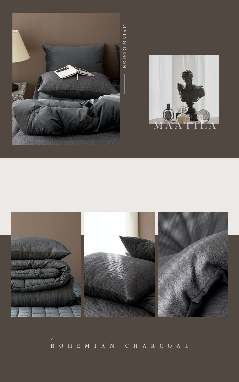 韓國 Maatila - 可水洗莫代爾針織紋棉被-神秘冬日