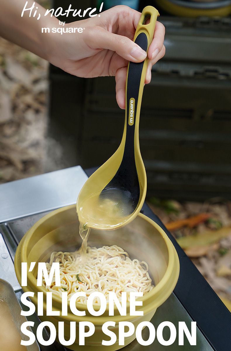 M Square - 矽膠湯匙-大地色