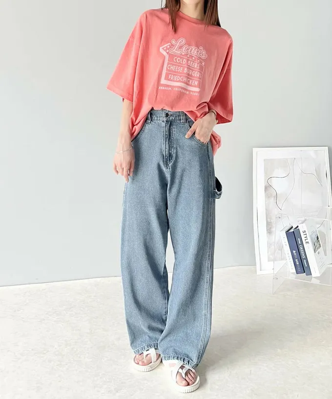 日本 Classical Elf - 超顯瘦厚磅百搭直筒褲-黑