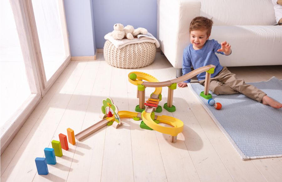 紐倫堡玩具展冠軍！德國【HABA】木製滾球軌道