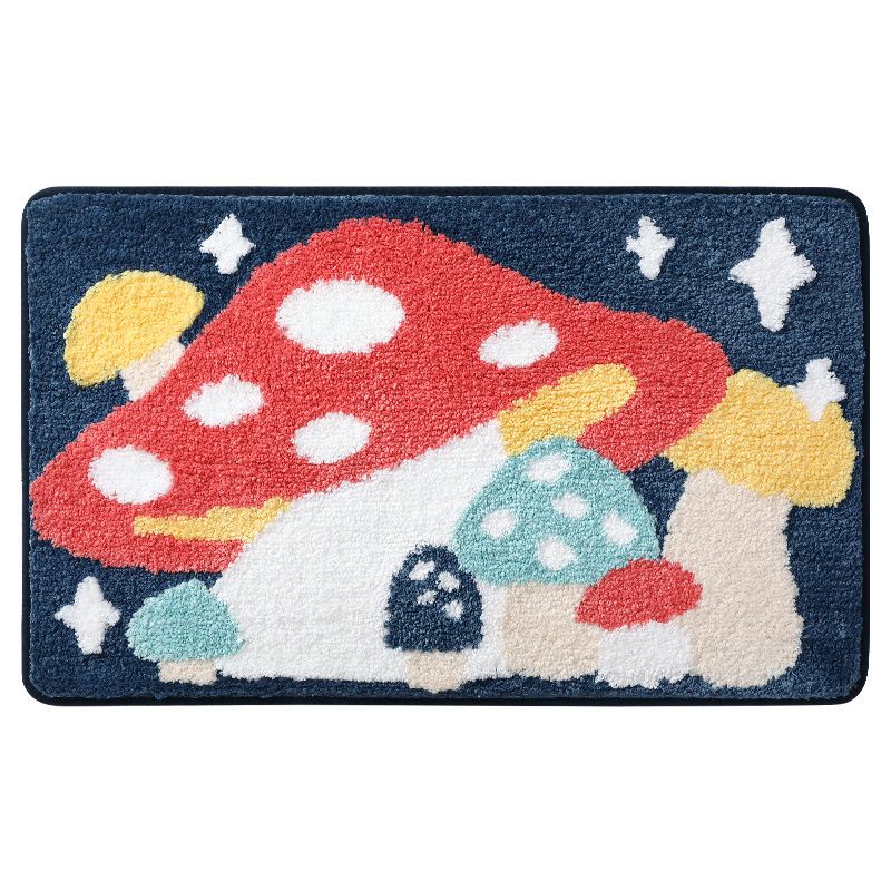 吸水防滑植絨地墊-三隻熊熊