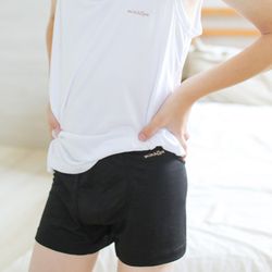minihope美好的親子生活 - 男童天絲涼感內褲(大童)-黑
