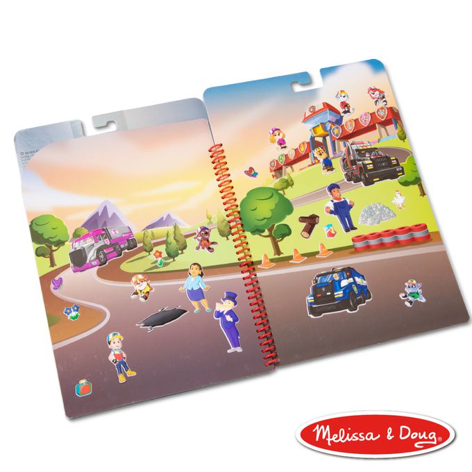美國瑪莉莎 Melissa & Doug - 旅遊樂-N次泡泡貼紙簿,-汪汪隊 Big Truck Pups