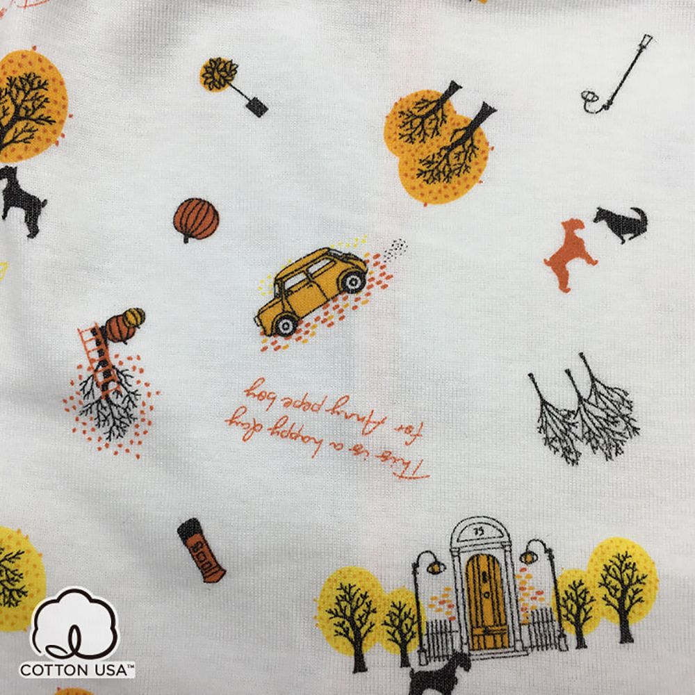 Annypepe - 男童純棉秋日汽車四角褲-白 (160)