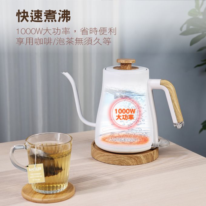 三重安全保護裝置:沸騰自動斷電開關、防乾燒安全保護裝置、溫度保險絲