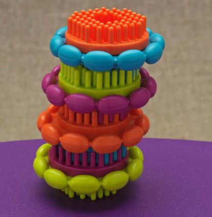 B.TOYS - 布萊斯特鬃毛積木-花冠筒-68pcs