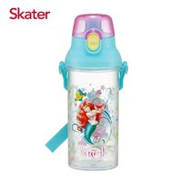 日本 SKATER - (兒童)直飲式透明水壺-小美人魚Ariel-480ml