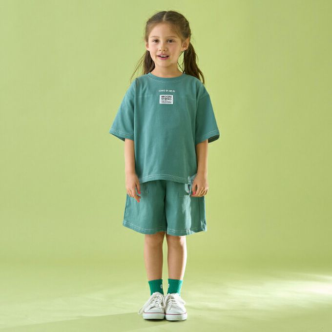 日本 b-ROOM - 柔軟舒適縫線短褲-紫