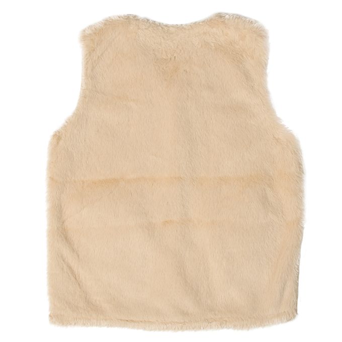 akachan honpo - 雙面背心-淺卡其色