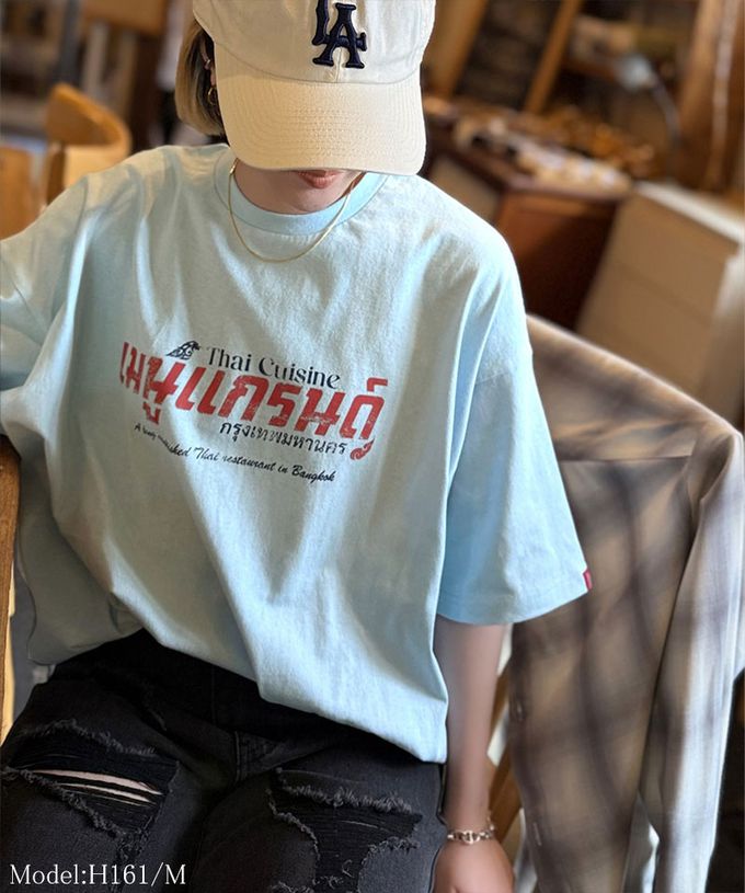 日本 Classical Elf - Java 純棉泰國風印花寬鬆短袖T恤-黑