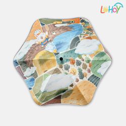 LOHOY - 兒童防戳圓角雨傘(兒童晴雨傘 圓角雨傘 防戳雨傘) (笑傲飛兔)