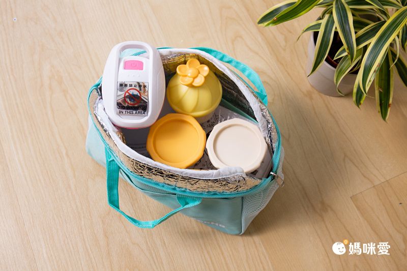 AcoMo - 多功能媽媽包-托特提袋-保冷抑菌-Tiffany (13 x 26 x 18cm)-7公升190g