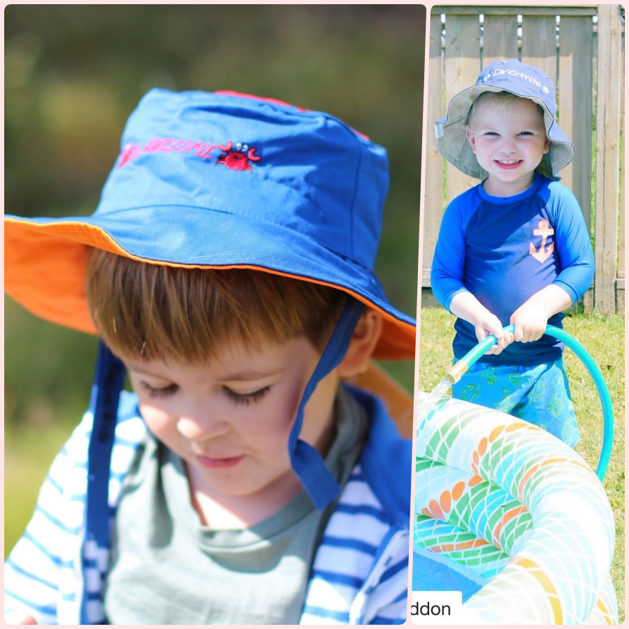 加拿大 flapjackkids - 雙面防風遮陽帽/防曬帽-彩虹/獨角獸 (4y-6y)