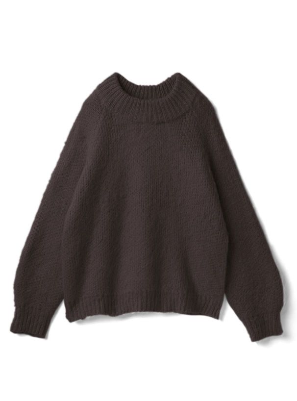 日本 GRL - 柔軟植絨編織毛衣-萊姆黃 (F)