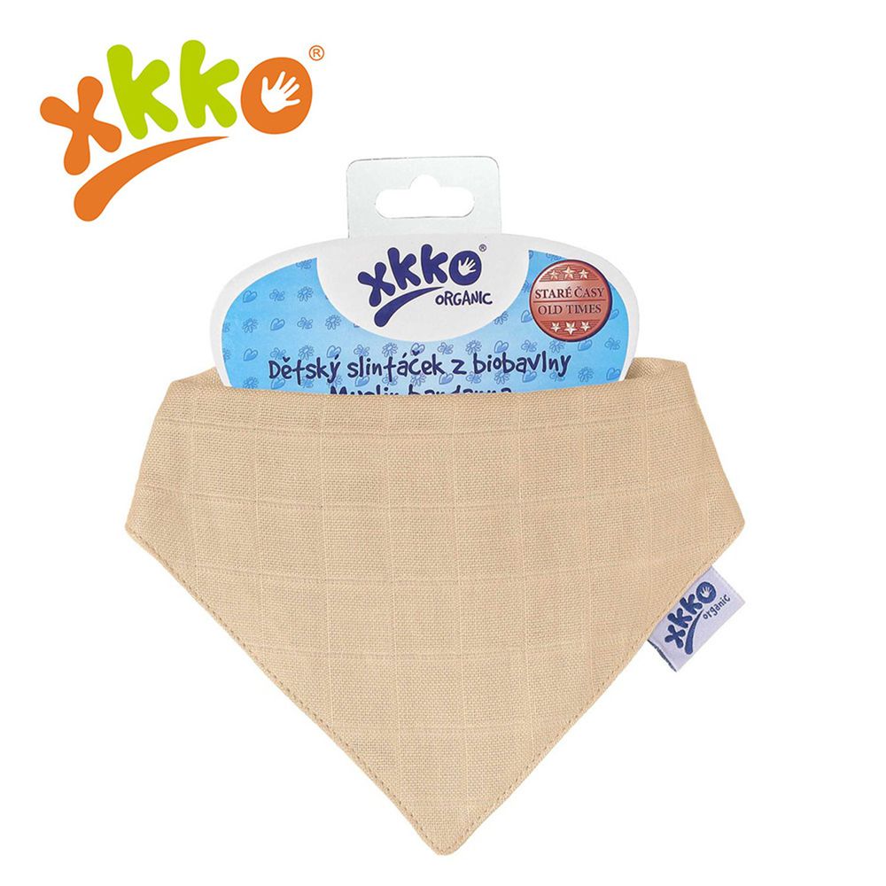 XKKO - 有機棉紗布口水巾-膚色