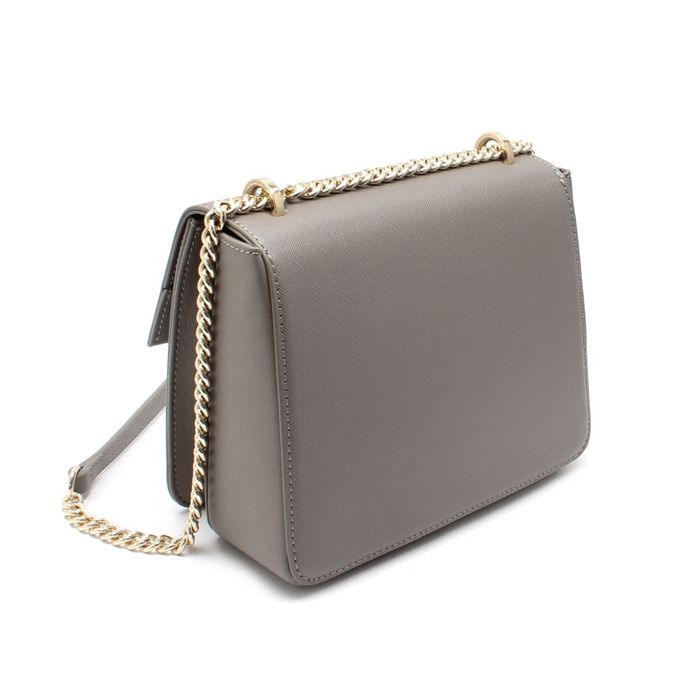 Saint Scott - Irina金鍊掀蓋硬殼包-灰