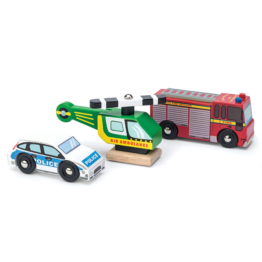 英國 Le Toy Van - 急難救護大隊玩具組 (經典3入)