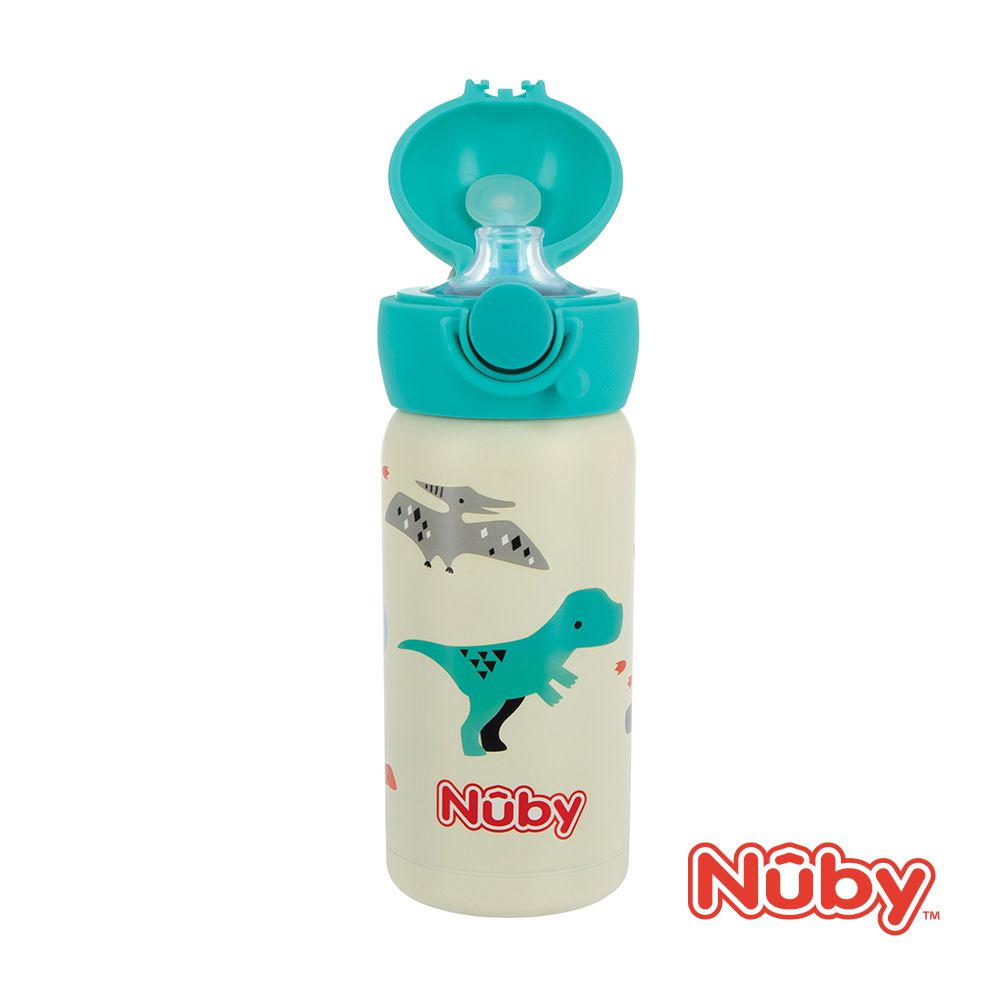 Nuby - 不銹鋼真空直飲杯-316不鏽鋼-小恐龍 (300ml)