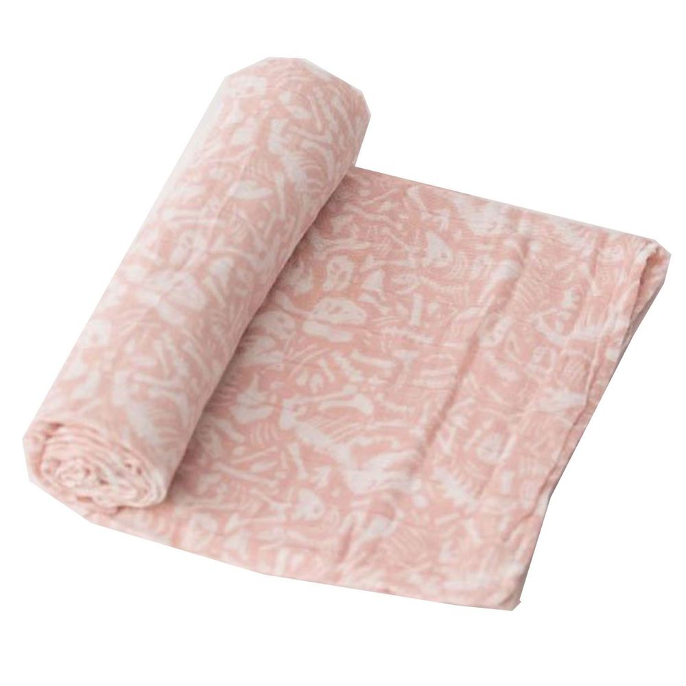 美國 Little Unicorn - 純棉紗布巾單入組-粉紅化石