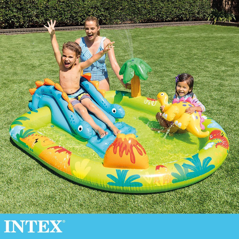 INTEX - 可愛恐龍樂園戲水池191x152x58x深23cm(143L)適用2歲+15120530(57166NP)