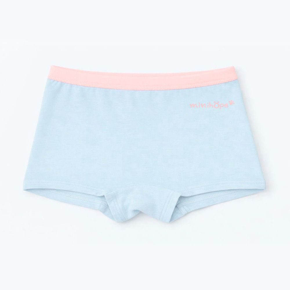 女童四角褲-經典LOGO(藍)