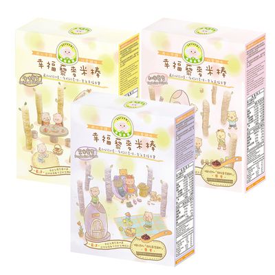 Naturmi幸福米寶 - 幸福藜麥米棒-綜合(3盒入/組)-原味/紅米/紫米