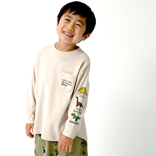 日本 Baby Room - 純棉印花長袖上衣-貓咪-紫