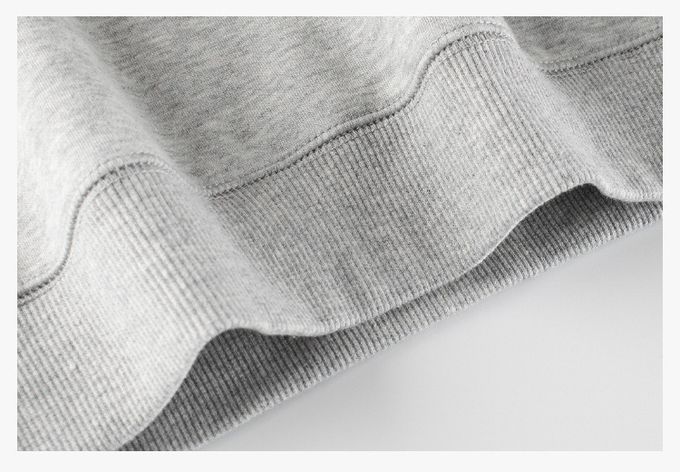 加絨長袖大學T-COOL KIDS-杏色