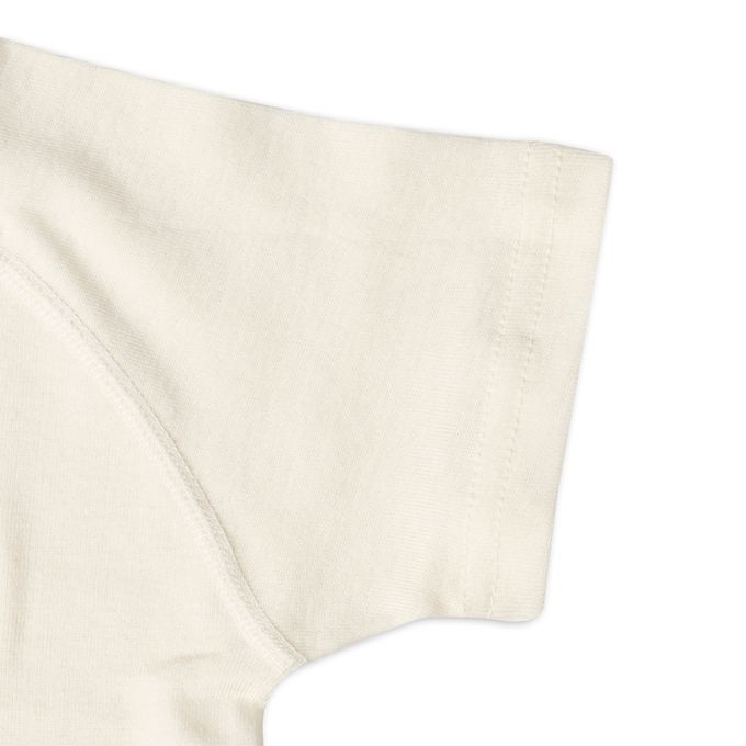 akachan honpo - ah短袖圓領上衣2件組-穿衣練習-米白色