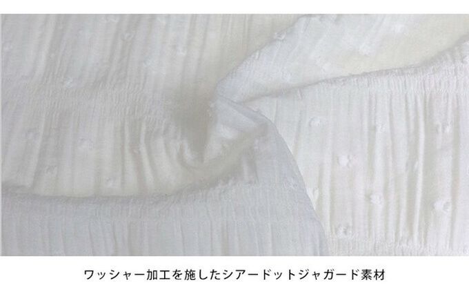 日本 BLUE EAST - 細緻圓點緹花透膚短袖上衣-黑