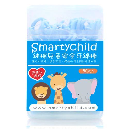 SmartyChild - 純棉兒童安全牙線棒50支X2入