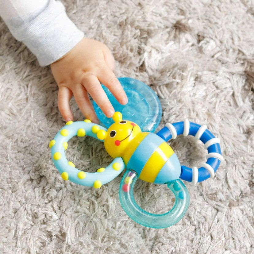 akachan honpo - Sassy固齒器-蜜蜂-藍色