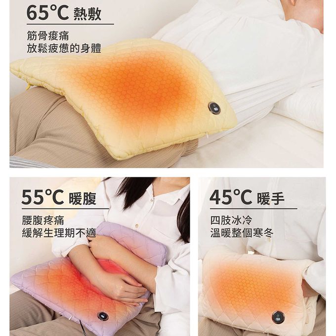 MIYA - 石墨烯溫控USB熱敷墊-三色可選-(暖手/暖宮/暖腳/肩頸/保暖)