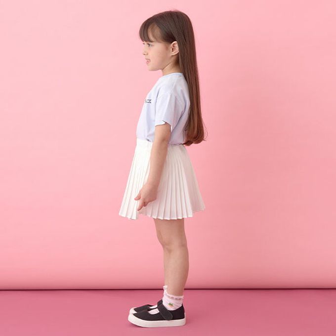 日本 Lycee mine - 輕盈鬆緊腰百褶裙-(內襯安全褲)-紫