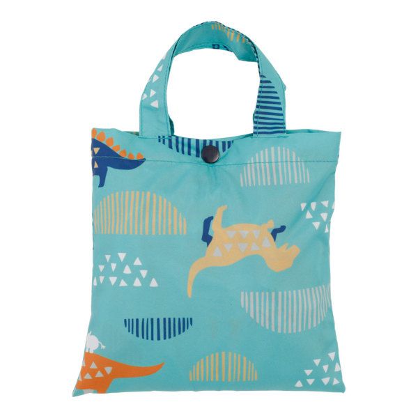 日本 kukka hippo - 兒童童遊戲服/玩沙衣(附收納袋)-恐龍世界 (90cm)