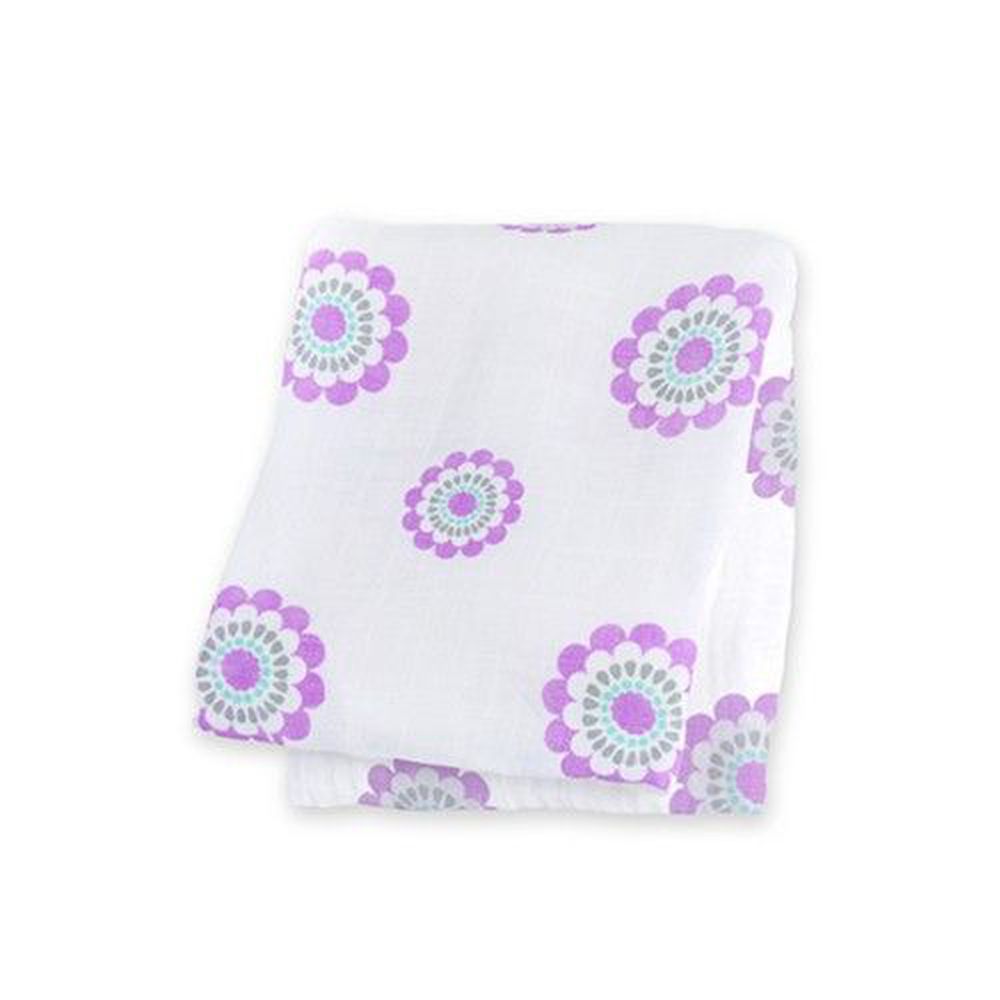 加拿大 lulujo - 竹纖維嬰兒包巾-紫丁香