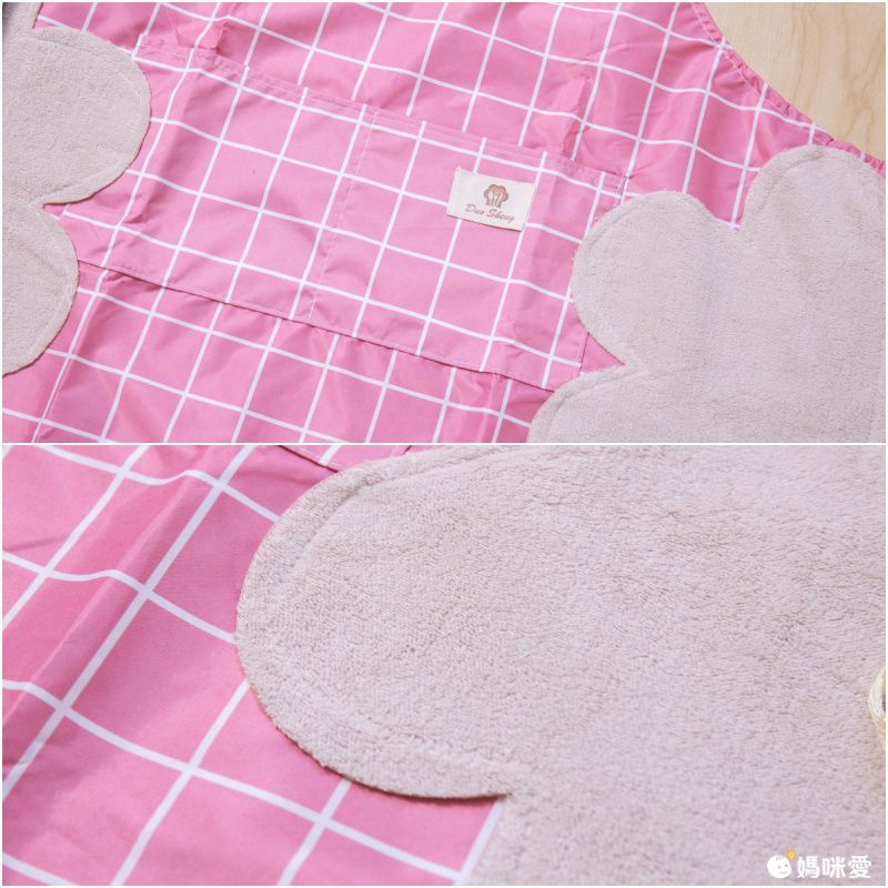 可擦手防水防油圍裙-經典格紋-藍色