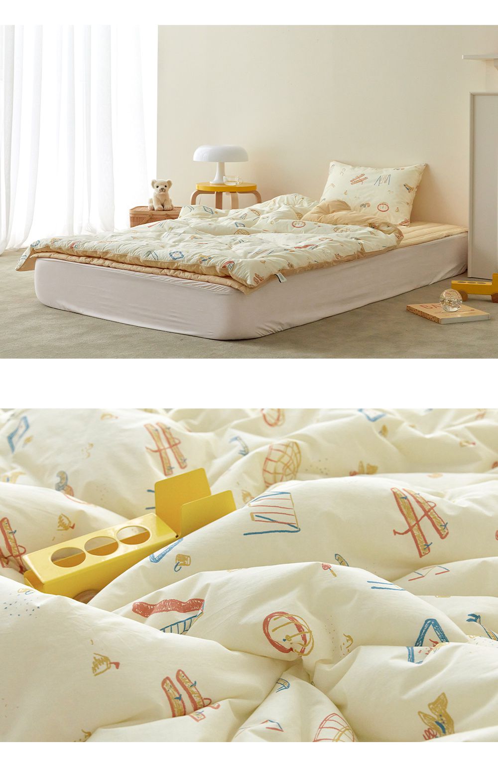 韓國 Maatila - (兒童款)可水洗高密度純棉棉被-兒童公園