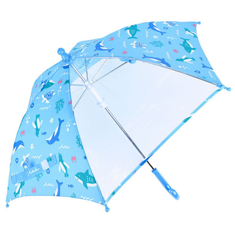 akachan honpo - 雨傘-海洋生物-淺藍色