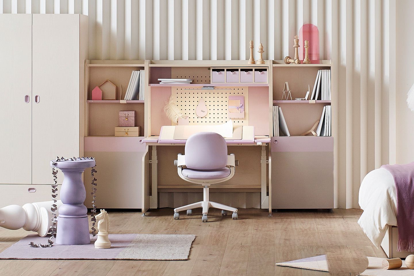 iloom怡倫家居 - Ringo-i (一秒收心-固定型) 專注學習兒童成長椅/兒童椅-輕柔甜粉