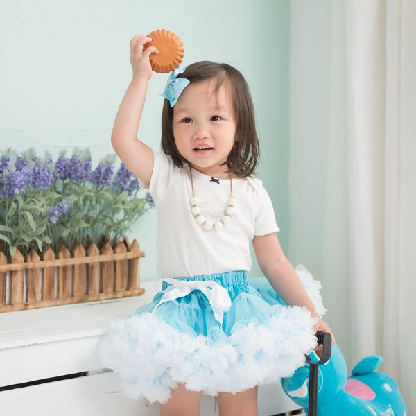 日安朵朵 - 女嬰童雪紡蓬蓬裙-冰雪奇緣