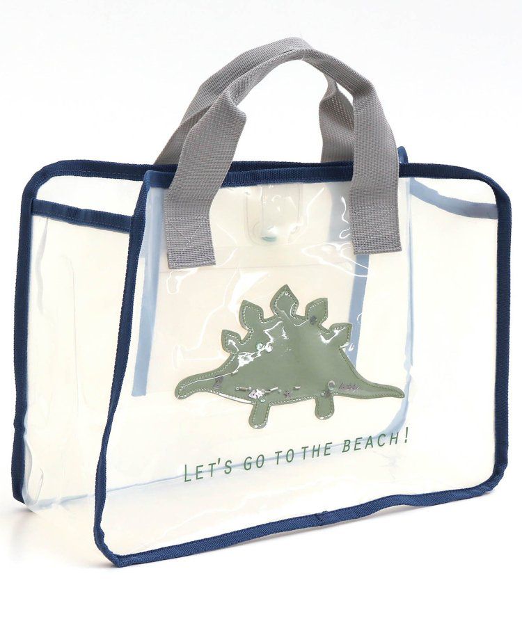 日本 apres les cours - 亮片墜飾防水PVC圓形肩背/手提包-貝殼-水藍